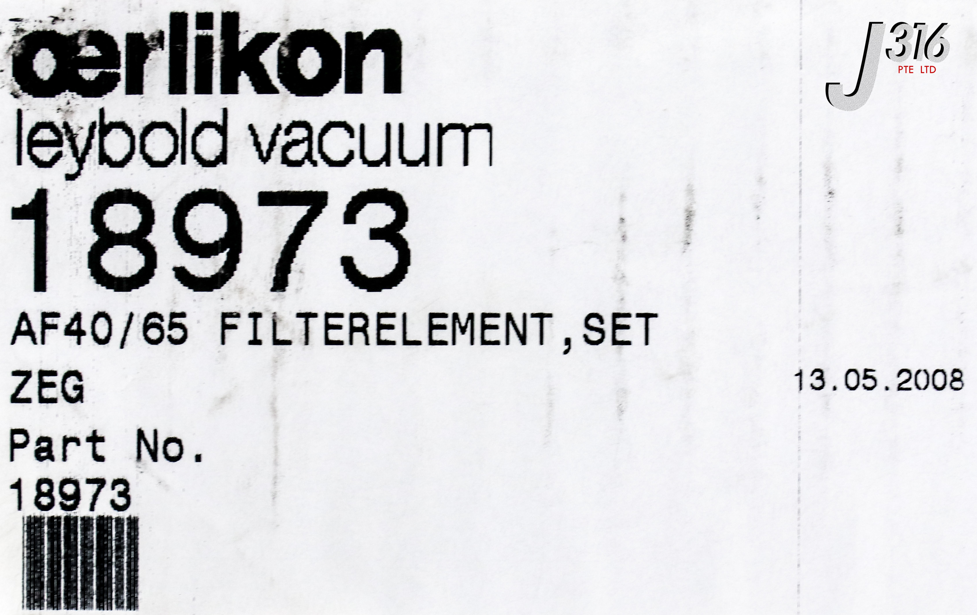 23881 LEYBOLD OERLIKON AF40/65 FILTER ELEMENT, SET (NEW) 18973 | eBay